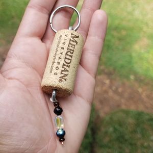 Cork keychain